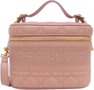Dior Pink Leather Vanity Bag (Pre-Owned)