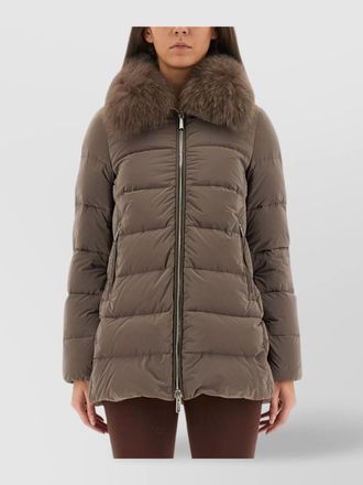 Moorer fitted puffer jacket