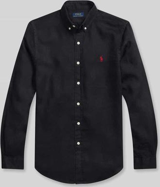 Polo Ralph Lauren Regular Fit Freizeithemd aus reinem Leinen in Black, Gr&ouml;&szlig;e XXL