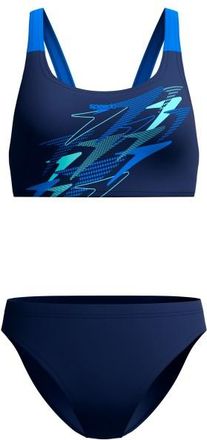 Speedo Medley Logo Leaderback Bikini Set Bikini f&uuml;r Damen | blau