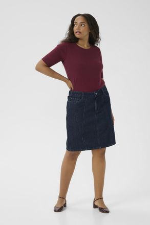 Kaffe Curve Denim rok KCelisa Denim rok Regular fit dark blue