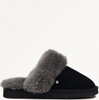 Radley London Black Classic Shearling Cuff Mule Maple Lane AW25 Radley London