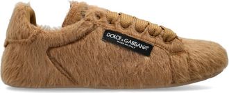 Dolce & Gabbana Zapatillas de Pelo - Shoes - Mujer - Marr&oacute;n - 37 1/2 EU