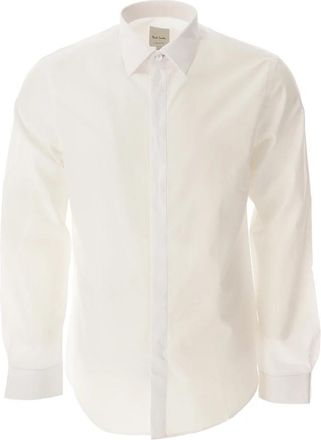 Paul Smith Klassiek overhemd met kenmerkende strepen - Heren - Casual Overhemden - Wit - 3XL - Katoen - Overhemden