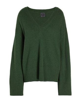 8 by YOOX RIBBED KNIT V-NECK OVERSIZED SWEATER