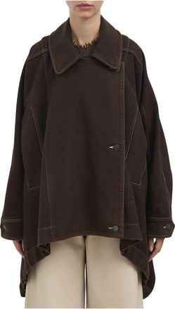 Uma Wang Trench Kew in Lana - Dames - Zomerjassen - Bruin - S - Wol - Jassen