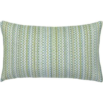 Elaine Smith Kaleidoscope Chenille Micro Check Indoor & Outdoor Woven Accent Pillow in Spring at Nordstrom, Size 12X20