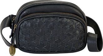 B&oslash;rn Millport Woven Leather Belt Bag in Black at Nordstrom Rack
