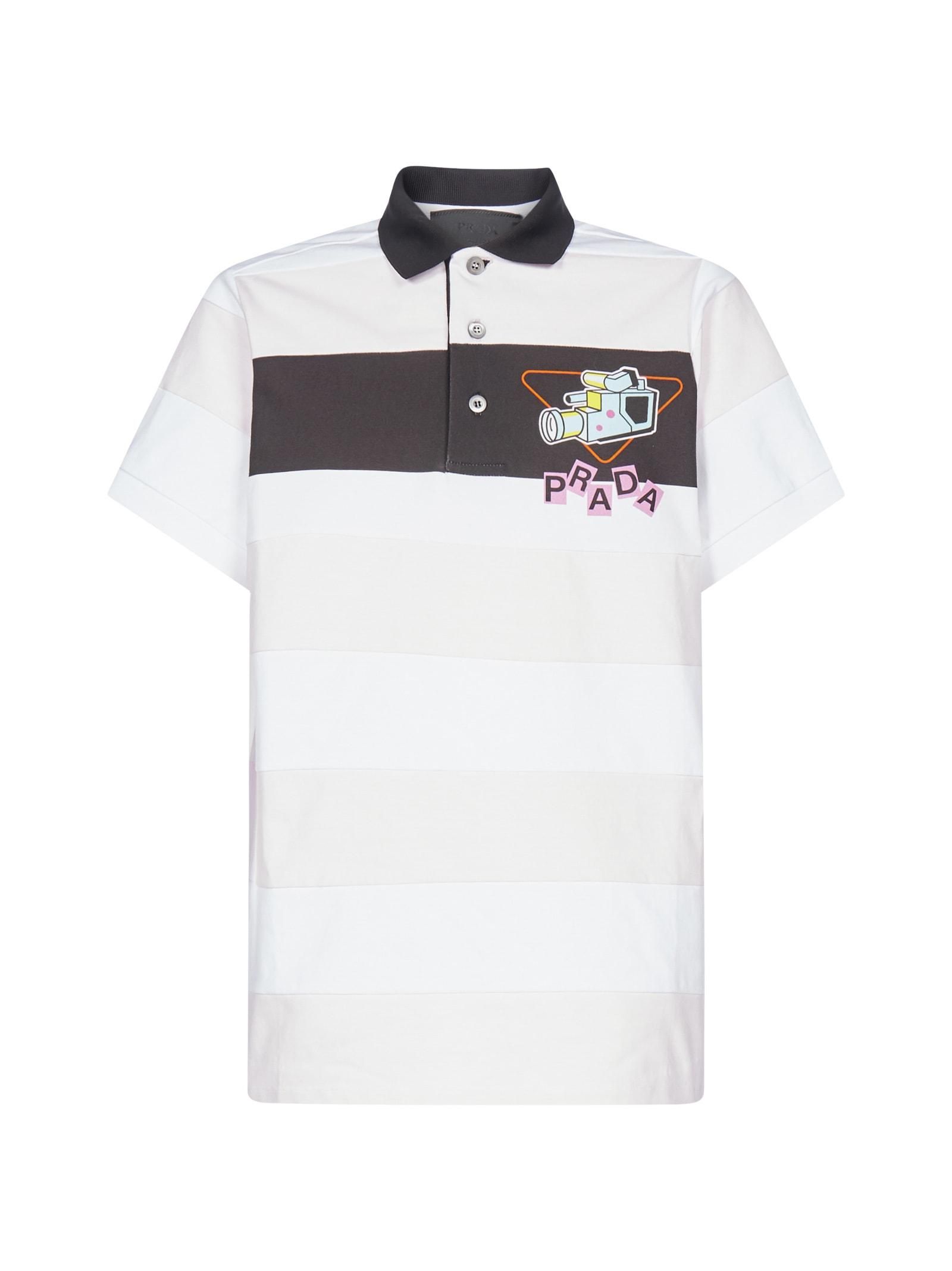 2024 Prada Blank Logo Polo Shirt