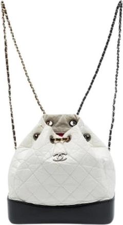 Chanel Pre-owned Vintage Bucket Backpack - Pre-owned - Mujer - Blanco - ONE SIZE
