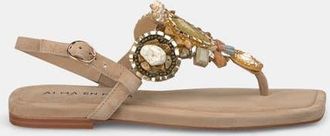 Alma En Pena Flat Sandals in Beige at Nordstrom, Size 37