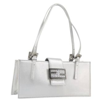 Fendi Pre-owned Vintage Hand Bag - Dames - Pre-owned - Grijs - Maat: ONE Size Leer