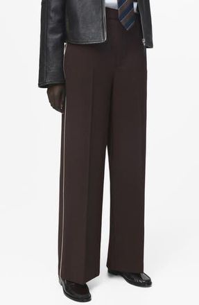 Mango Side Stripe Pants in Chocolate at Nordstrom Rack, Size 10