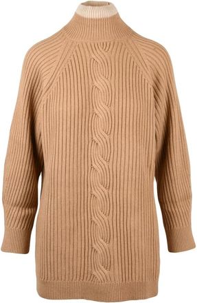 Max Mara Truien & Vesten, Dames, Bruin, S, Wol, Alcazar Maglione Lupetto