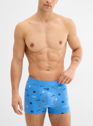 Le 31 Mens 3 funny print trunk Organic cotton