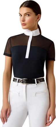 Ariat Womens Allure Show Shirt in Black, Size 2X-Small, by Ariat