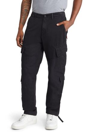 Alpha Industries ACU Straight Leg Cargo Pants in Black at Nordstrom, Size 28 X 32