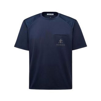 Premiata Heren, Tops, Blauw, Maat: L Katoen