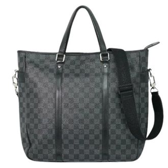 Louis Vuitton Pre-owned Tote Bags, female, Black, Size: ONE SIZE Pre-owned Canvas Tote Bag