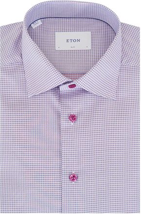 Eton Camicia a quadri - Viola