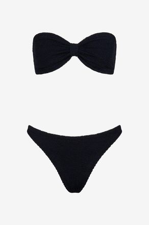 Hunza G Bikini aus Seersucker Jean