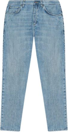 Dondup Light Blue Denim Jeans with Traditional Five-Pocket Design