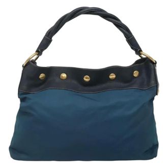 Prada Pre-owned Nylon prada-bags - Dames - Pre-owned - Blauw - Maat: ONE Size Nylon