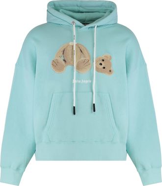Palm Angels Hooded Sweatshirt In Cotton With Logo