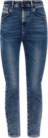 Diesel 1984 Slandy-High Jeans - Dames - Skinny Jeans - Blauw - W28 L30 - Katoen - Jeans