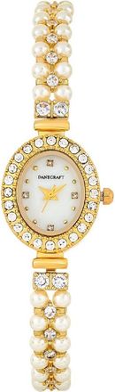 Danecraft Mother-of-Pearl Quartz Bracelet Watch, 25mm in Gold at Nordstrom Rack