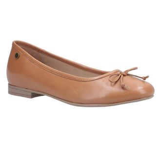 Hush Puppies Dames/dames Naomi Slip On Leren Balletpomp (Tan)