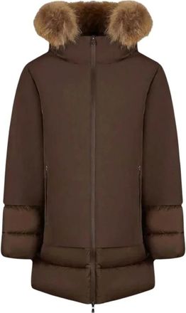Canadian Abrigo largo de plum&oacute;n - Coats - Mujer - Marr&oacute;n - XS