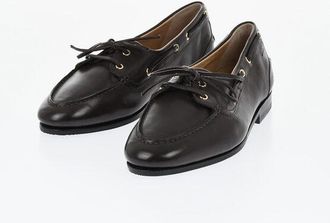 Bally Leather Loafers PATHY with Lace-Up Design size 41