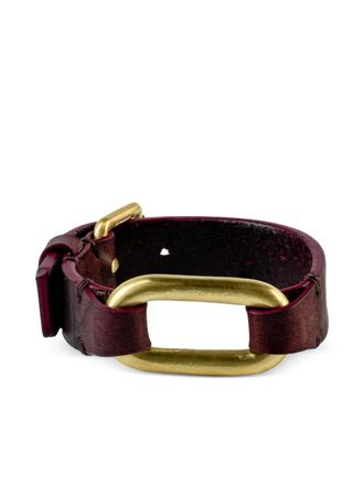 Parts Of Four sterling silver Link Gauntlet square-detail bracelet - Red