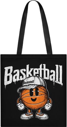 Generic Funny Basketball Print Tote Bag for Women Men Shoulder Bags Purses Pouch Handbags
