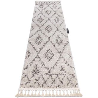 RugsX Rugsx - Alfombra, alfombra de pasillo berber fez crema - para la cocina, entrada, pasillo beige 80x300 cm