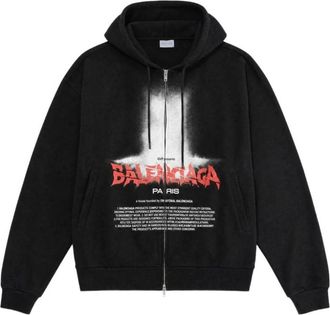 Balenciaga Sweaters - Heren - Vesten met rits - Veelkleurig - M - Nylon - Hoodies & sweatvesten