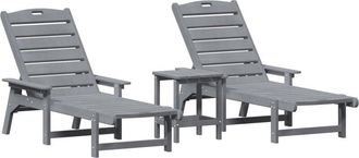 vidaXL Vidaxl - Garden Lounge Furniture 3 pcs White 38 x 38 x 46cm Polyethylene