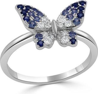 Sabrina Designs 14K 0.50 Ct. Tw. Diamond & Sapphire Cocktail Ring