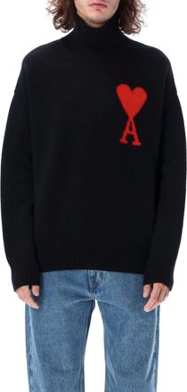 Ami Ami De Coeur Funnel Neck Sweater