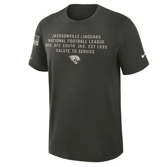 Nike Jacksonville Jaguars Salute to Service Slub Nike Mens Dri-FIT NFL T-Shirt in Green | 03493JGA2F-ZS2