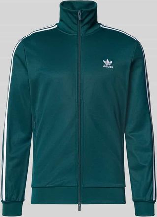 adidas Originals Slim Fit Trainingsjacke mit Logo-Stitching Modell Classic in Dunkelgruen, Größe XXL