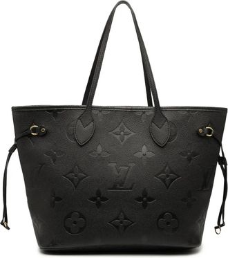 Louis Vuitton 2021-2025 Monogram Giant Empreinte Neverfull MM tote bag - women - Leather - One Size - Black
