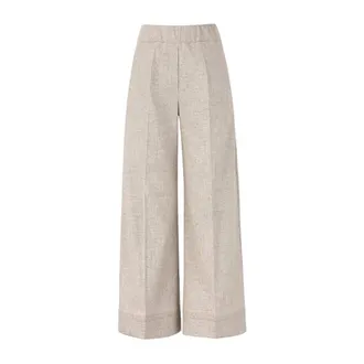 D.exterior Wide Trousers, female, White, Size: XS Wide Trousers