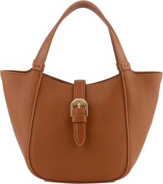 Pourchet Tassen, Dames, Geel, ONE Size, Leer, The Flight Small Tote Bag