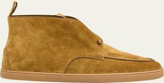 Christian Louboutin Mens Chambeliss Desert Suede Boots