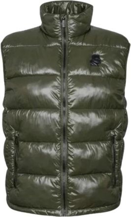 Karl Lagerfeld Gilet trapuntato - - Jackets - Uomo - Verde - XL