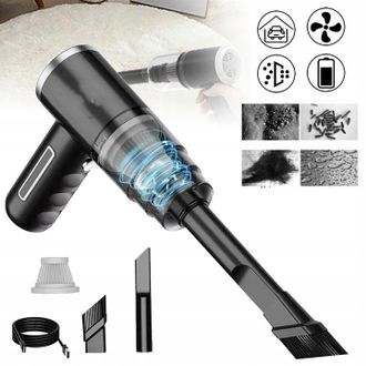 OEM Aspiradora De Mano Inal&aacute;mbrica De 120 W Para Coche, Alfombras Y Hogar