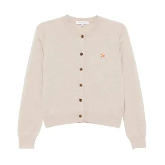 Maison Kitsun&eacute; Dames, Truien, Beige, Maat: S Wol