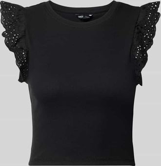 Only Slim Fit T-Shirt aus Baumwoll-Mix Modell MATHILDA in Black, Gr&ouml;&szlig;e XL